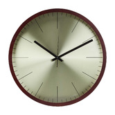 The Home Collective 50cm Sadie Rubberwood Wall Clock