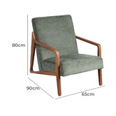 The Home Collective Yvette Rubberwood Armchair
