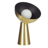 The Home Collective 38cm Ellis Steel &amp; Glass Table Lamp