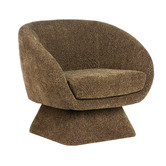 The Home Collective Mohinder Upholstered Swivel Armchair