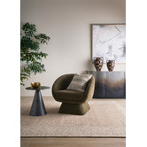 The Home Collective Mohinder Upholstered Swivel Armchair