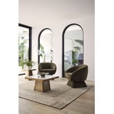 The Home Collective Mohinder Upholstered Swivel Armchair