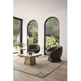 The Home Collective Mohinder Upholstered Swivel Armchair