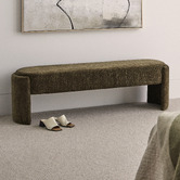 The Home Collective June Chenille Ottoman Bench