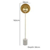 The Home Collective Malcolm Iron &amp; Cement Floor Lamp