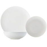 Maxwell &amp; Williams 12 Piece White Basics Diamonds Dinner Set
