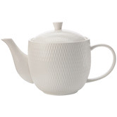 Maxwell &amp; Williams White Basics Diamonds 800ml Porcelain Teapot