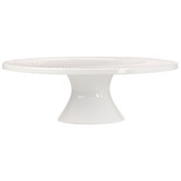 Maxwell &amp; Williams White Basics Diamonds 25cm Porcelain Footed Cake Stand