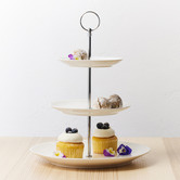 Maxwell &amp; Williams White Basics 3 Tier Porcelain Cake Stand