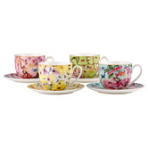 Maxwell &amp; Williams 8 Piece Estelle Michaelidies Enchantment 280ml Cup &amp; Saucer Set