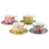 Maxwell &amp; Williams 8 Piece Estelle Michaelidies Enchantment 280ml Cup &amp; Saucer Set