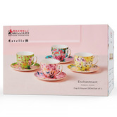 Maxwell &amp; Williams 8 Piece Estelle Michaelidies Enchantment 280ml Cup &amp; Saucer Set