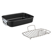 Maxwell &amp; Williams BakerMaker Non-Stick Carbon Steel Roaster with Rack