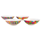 Maxwell &amp; Williams 4 Piece Donna Sharam 17.5cm Melamine Bowls