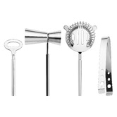 Maxwell &amp; Williams 5 Piece Silver Cocktail &amp; Co Lexington Bar Tool Set