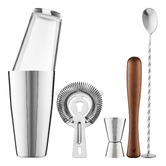 Maxwell &amp; Williams 5 Piece Cocktail &amp; Co Boston Drink Making Set