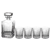 Maxwell &amp; Williams 5 Piece Empire Whiskey Decanter &amp; Glass Set