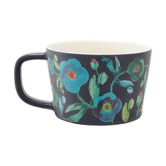 Maxwell &amp; Williams Navy Bloom 350ml Porcelain Mugs