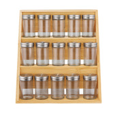 Maxwell &amp; Williams 16 Piece Evergreen Bamboo Spice Jar &amp; Rack Set