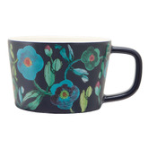 Maxwell &amp; Williams Navy Bloom 350ml Porcelain Mugs