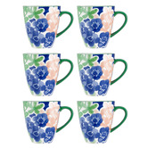 Maxwell &amp; Williams Forget Me Not 340ml Porcelain Mugs