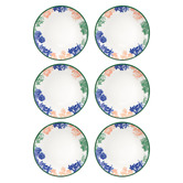 Maxwell &amp; Williams Forget Me Not 26.5cm Porcelain Coupe Dinner Plates