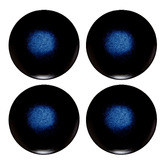 Maxwell &amp; Williams Midnight Caviar Porcelain Coupe Side Plates