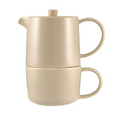 Maxwell &amp; Williams Cafe Life 450ml Porcelain Tea For One with Infuser