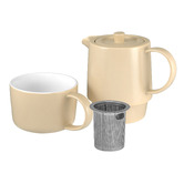 Maxwell &amp; Williams Cafe Life 450ml Porcelain Tea For One with Infuser