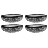 Maxwell &amp; Williams Granite Caviar 22cm Porcelain Coupe Bowls