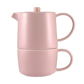 Maxwell &amp; Williams Cafe Life 450ml Porcelain Tea For One with Infuser