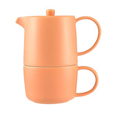 Maxwell &amp; Williams Cafe Life 450ml Porcelain Tea For One with Infuser