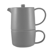 Maxwell &amp; Williams Cafe Life 450ml Porcelain Tea For One with Infuser