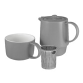 Maxwell &amp; Williams Cafe Life 450ml Porcelain Tea For One with Infuser