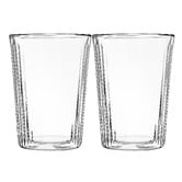Maxwell &amp; Williams Blend Stripey Double Wall Glass Cups
