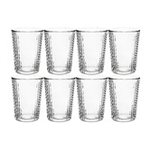 Maxwell &amp; Williams Blend Stripey 250ml Double Wall Glass Cups