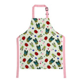 Maxwell &amp; Williams 8 Piece Pink Pete Cromer Garden Party Kids Apron &amp; Cookie Set
