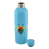 Maxwell &amp; Williams Pete Cromer Garden Party Blue Banded Bee 750ml Insulated Bottle