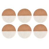Maxwell &amp; Williams Coaster Collective Round Marble &amp; Acacia Wood Coasters