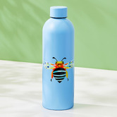 Maxwell &amp; Williams Pete Cromer Garden Party Blue Banded Bee 750ml Insulated Bottle