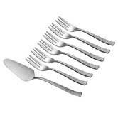 Maxwell &amp; Williams 7 Piece Diamonds Cake Server &amp; Fork Set