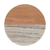 Maxwell &amp; Williams Coaster Collective Round Marble &amp; Acacia Wood Coasters