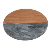 Maxwell &amp; Williams Coaster Collective Round Marble &amp; Acacia Wood Coasters