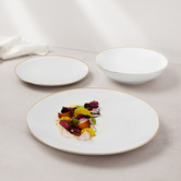 Maxwell &amp; Williams 12 Piece White Porcelain Coupe Dinner Set