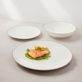 Maxwell &amp; Williams 12 Piece White Porcelain Coupe Dinner Set