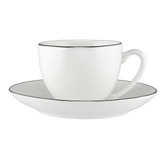 Maxwell &amp; Williams White 90ml Porcelain Coupe Demi Cups &amp; Saucers