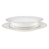 Maxwell &amp; Williams 12 Piece White Porcelain Rim Dinner Set