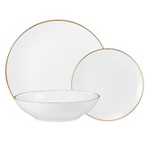 Maxwell &amp; Williams 12 Piece White Porcelain Coupe Dinner Set