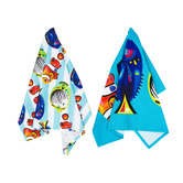 Maxwell &amp; Williams 2 Piece Pete Cromer Ozzie Ocean Cotton Tea Towel Set