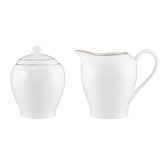 Maxwell &amp; Williams 2 Piece White Porcelain Sugar &amp; Creamer Jar Set